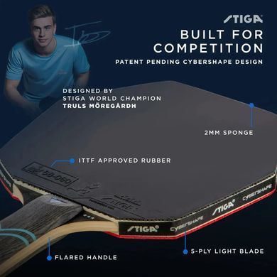 Ракетка для настольного тенниса Stiga Cybershape Future 3 Star FL (1213-0304-35) Stiga_931284 фото