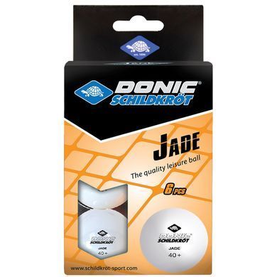 М'ячі Donic Jade ball 40+ 6 шт white 618371 фото