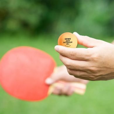Мячи для настольного тенниса Gewo AWR Outdoor 40+ orange 6шт (96614200) Gewo_931308 фото
