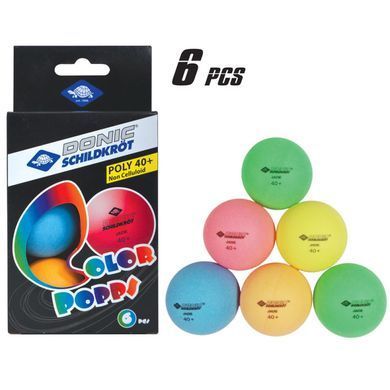 М'ячі Donic Colour popps 6шт 649015 фото