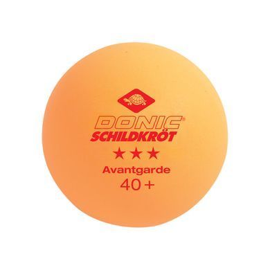 М'ячі Donic Advantgarde 3* 40+ 6шт white+orange 608533 фото