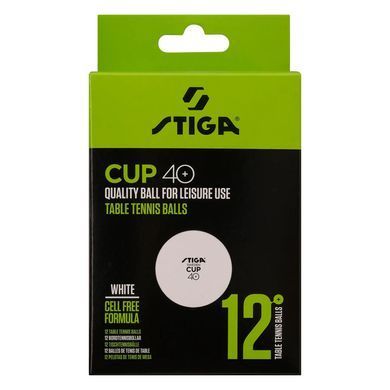 М'ячі для настільного тенісу Stiga Cup ABS 12 шт (1110-2510-12) Stiga_931161 фото