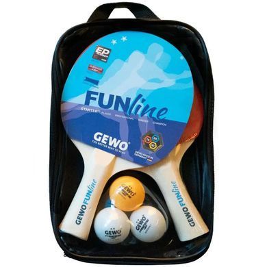 Набір для настільного тенісу Gewo Double-Fun + сітка Flexx (103360000) Gewo_931293 фото